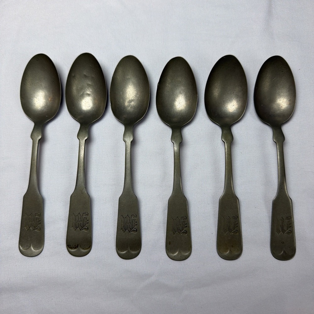 Alaska Silverware Spoons Set 0f 6 Monogrammed